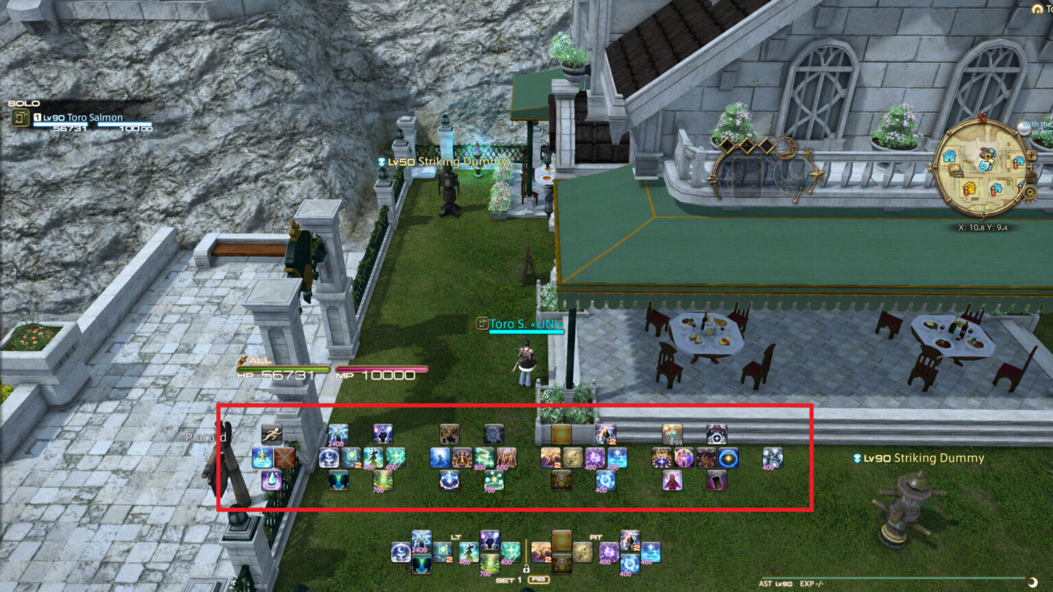 FFXIV Astrologian Level 90 Cross Hotbar Layout Endwalker Gari Games