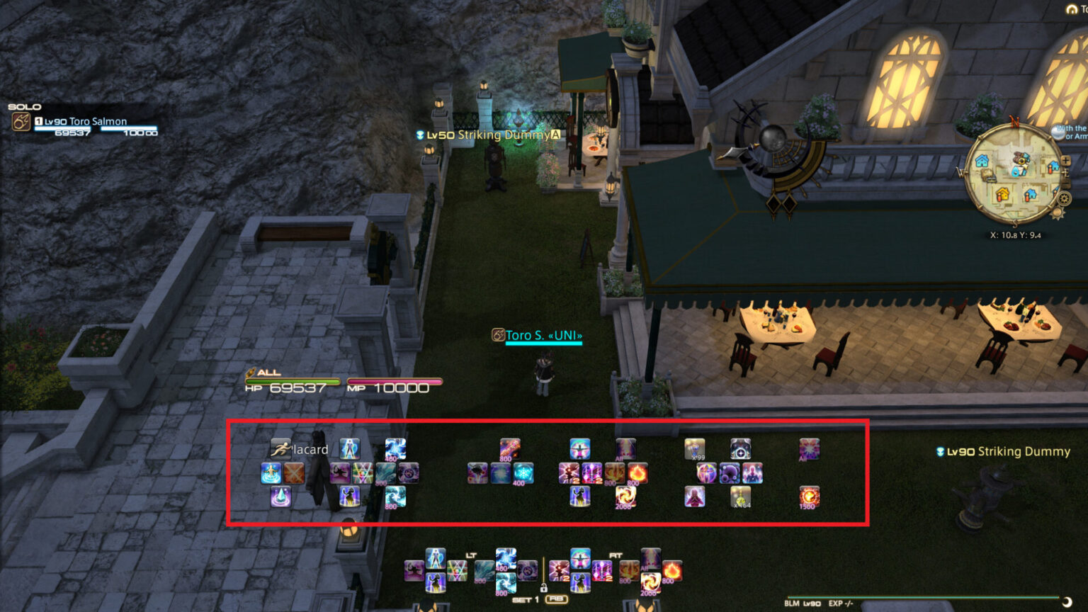 FFXIV Black Mage Level 90 Cross Hotbar Layout Endwalker Gari Games