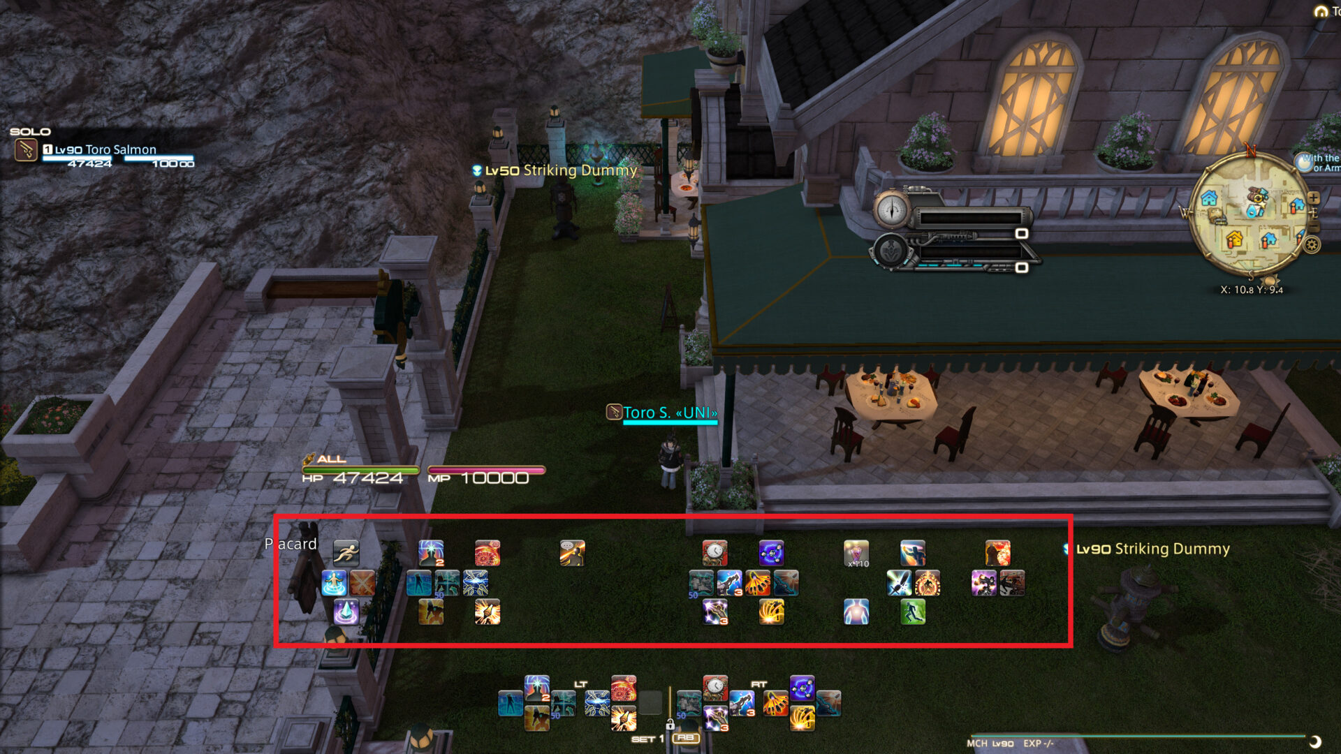 FFXIV Machinist Level 90 Cross Hotbar Layout Endwalker Gari Games